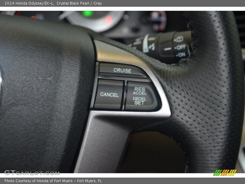 Crystal Black Pearl / Gray 2014 Honda Odyssey EX-L