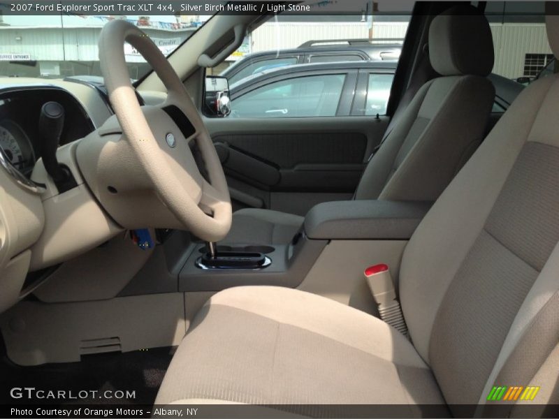 Silver Birch Metallic / Light Stone 2007 Ford Explorer Sport Trac XLT 4x4