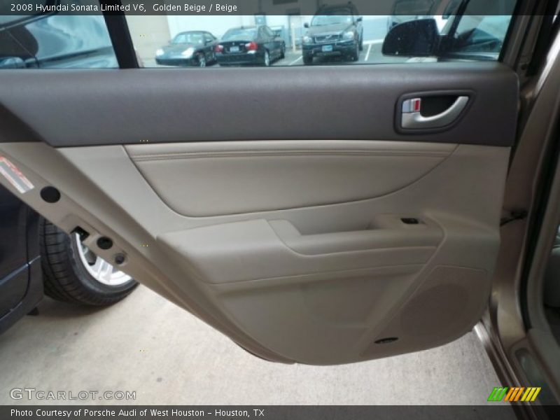 Golden Beige / Beige 2008 Hyundai Sonata Limited V6