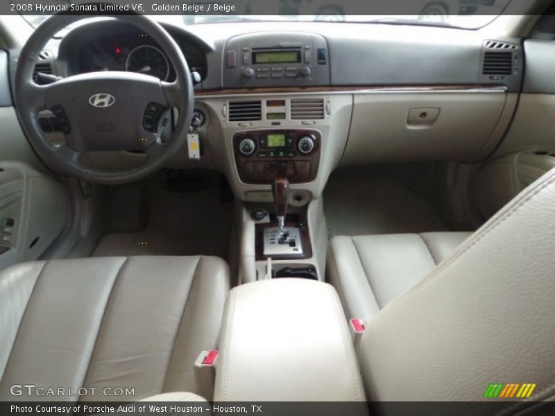 Golden Beige / Beige 2008 Hyundai Sonata Limited V6