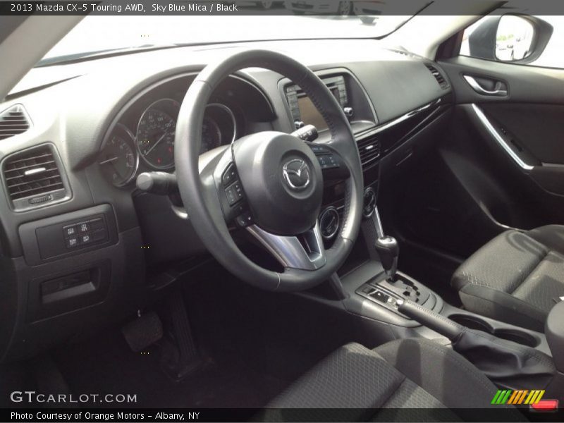 Sky Blue Mica / Black 2013 Mazda CX-5 Touring AWD