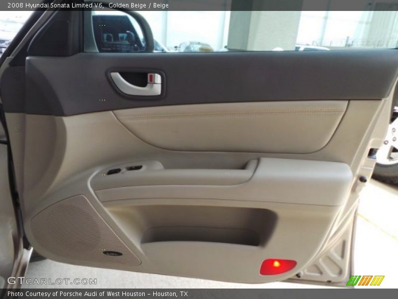 Golden Beige / Beige 2008 Hyundai Sonata Limited V6