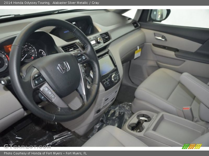 Alabaster Silver Metallic / Gray 2014 Honda Odyssey Touring