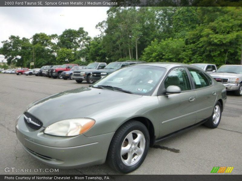 Spruce Green Metallic / Medium Graphite 2003 Ford Taurus SE