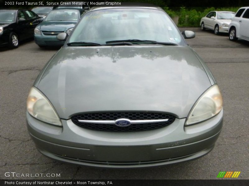 Spruce Green Metallic / Medium Graphite 2003 Ford Taurus SE