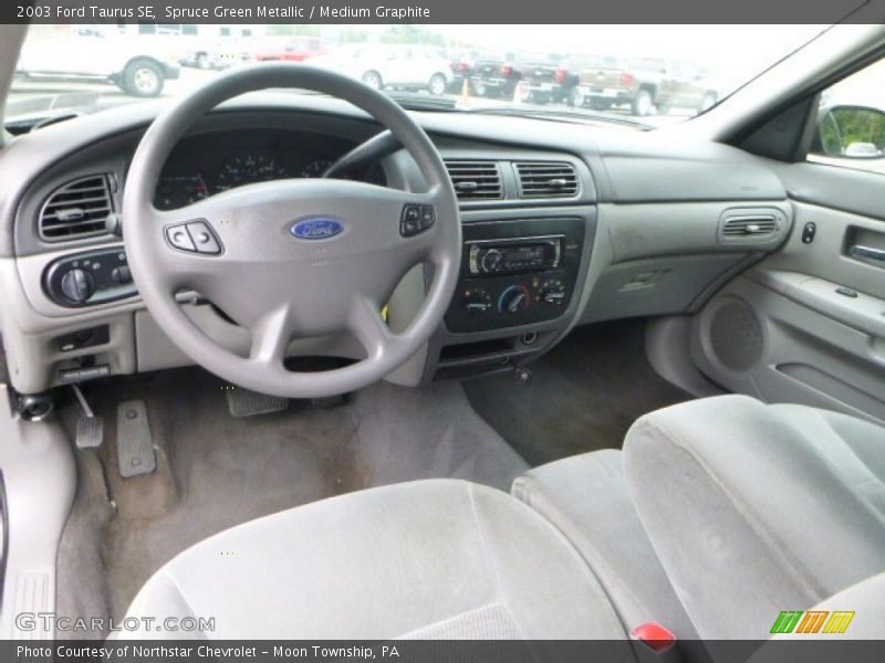 Spruce Green Metallic / Medium Graphite 2003 Ford Taurus SE