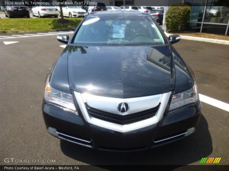 Crystal Black Pearl / Ebony 2010 Acura RL Technology