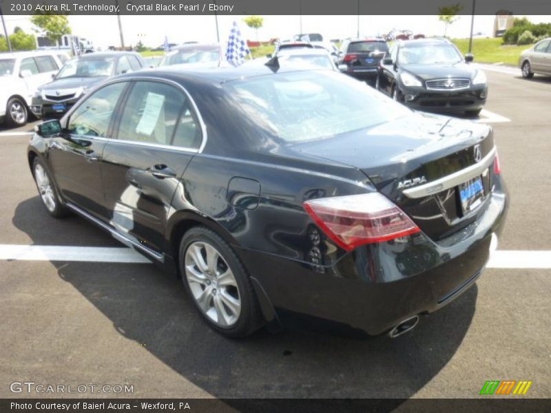 Crystal Black Pearl / Ebony 2010 Acura RL Technology