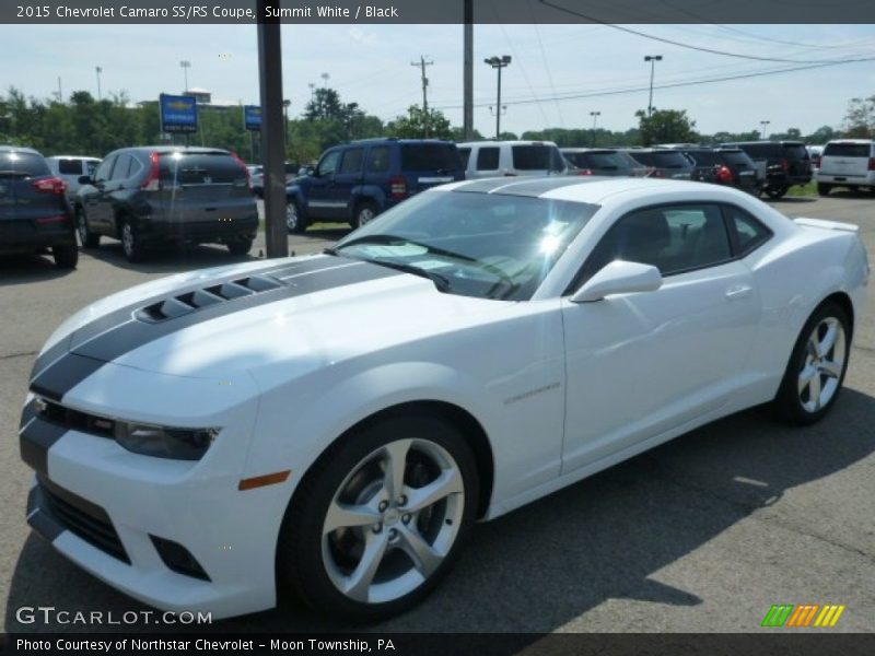 Summit White / Black 2015 Chevrolet Camaro SS/RS Coupe