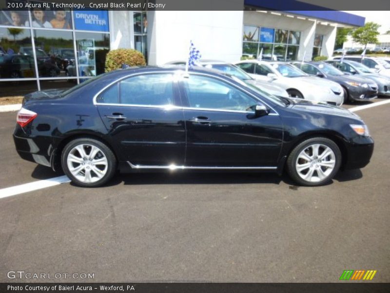 Crystal Black Pearl / Ebony 2010 Acura RL Technology