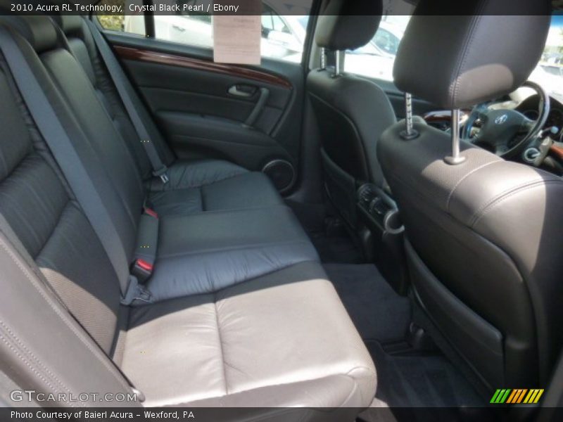 Crystal Black Pearl / Ebony 2010 Acura RL Technology