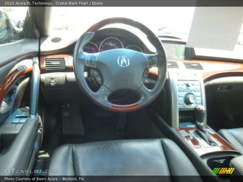 Crystal Black Pearl / Ebony 2010 Acura RL Technology