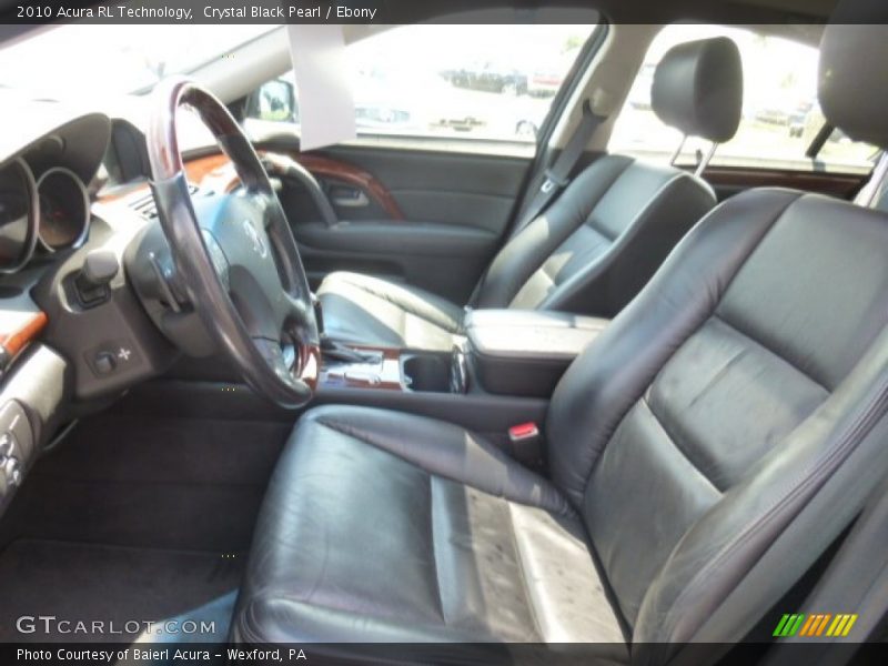 Crystal Black Pearl / Ebony 2010 Acura RL Technology