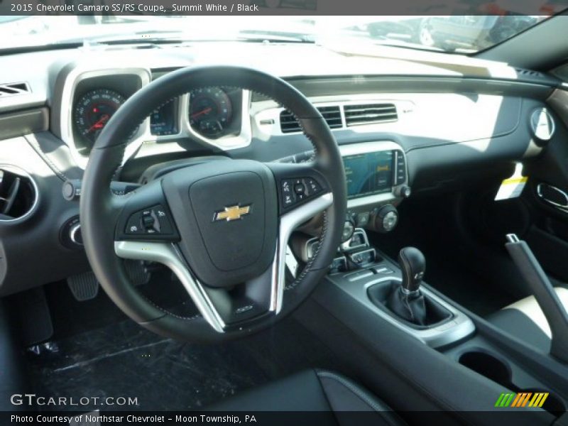 Summit White / Black 2015 Chevrolet Camaro SS/RS Coupe
