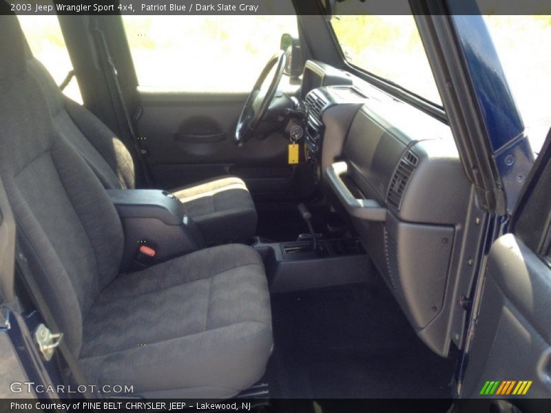 Patriot Blue / Dark Slate Gray 2003 Jeep Wrangler Sport 4x4