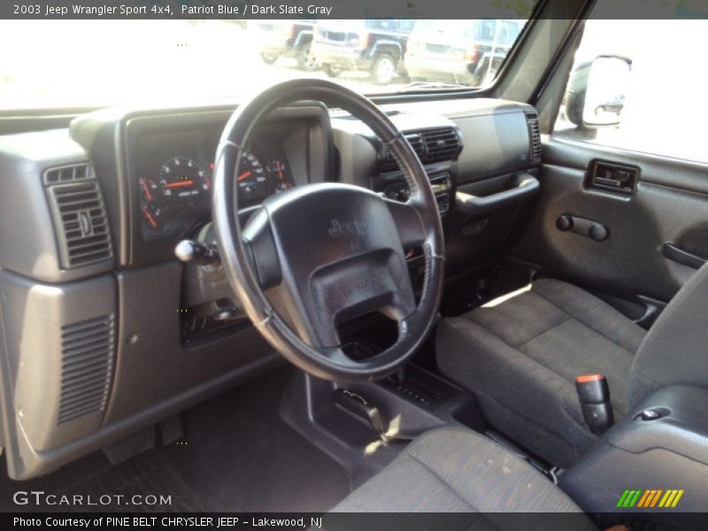 Patriot Blue / Dark Slate Gray 2003 Jeep Wrangler Sport 4x4