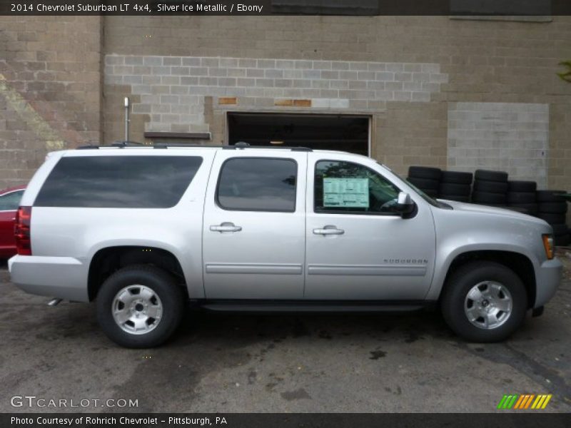 Silver Ice Metallic / Ebony 2014 Chevrolet Suburban LT 4x4