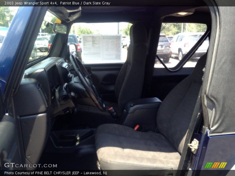 Patriot Blue / Dark Slate Gray 2003 Jeep Wrangler Sport 4x4