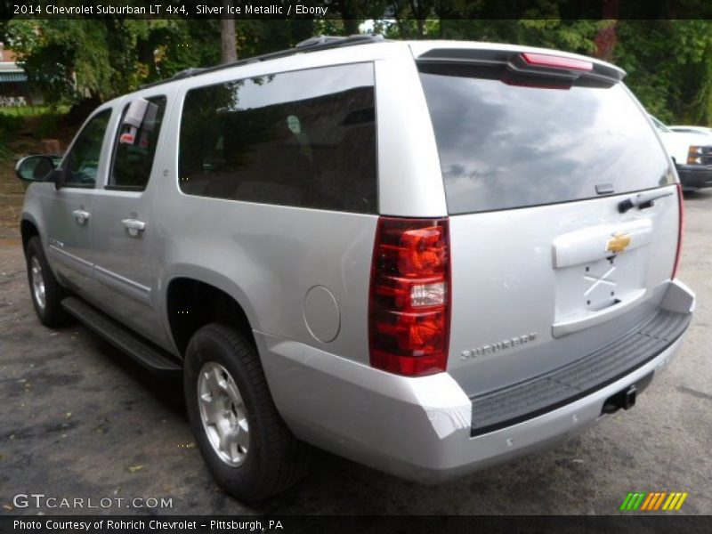 Silver Ice Metallic / Ebony 2014 Chevrolet Suburban LT 4x4