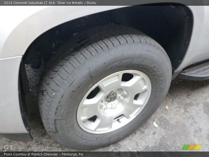 Silver Ice Metallic / Ebony 2014 Chevrolet Suburban LT 4x4