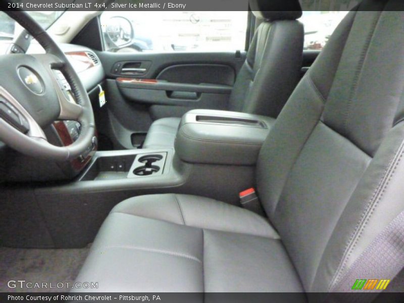Silver Ice Metallic / Ebony 2014 Chevrolet Suburban LT 4x4