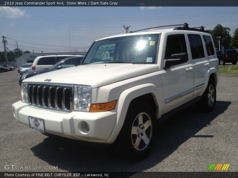 Stone White / Dark Slate Gray 2010 Jeep Commander Sport 4x4