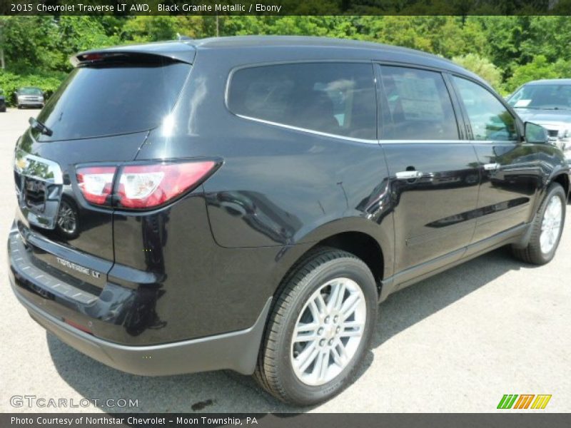 Black Granite Metallic / Ebony 2015 Chevrolet Traverse LT AWD