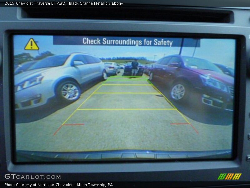 Black Granite Metallic / Ebony 2015 Chevrolet Traverse LT AWD