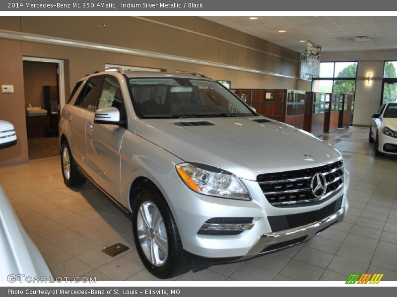 Iridium Silver Metallic / Black 2014 Mercedes-Benz ML 350 4Matic