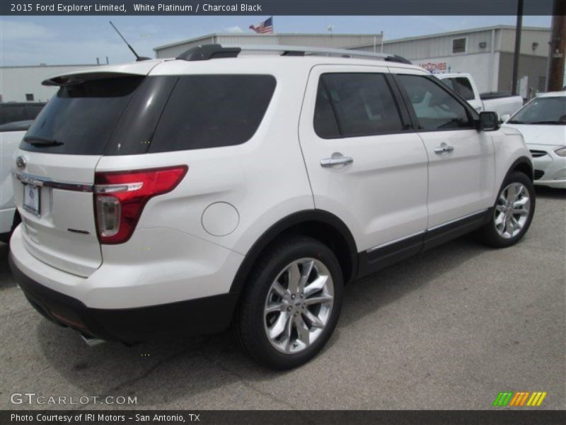 White Platinum / Charcoal Black 2015 Ford Explorer Limited