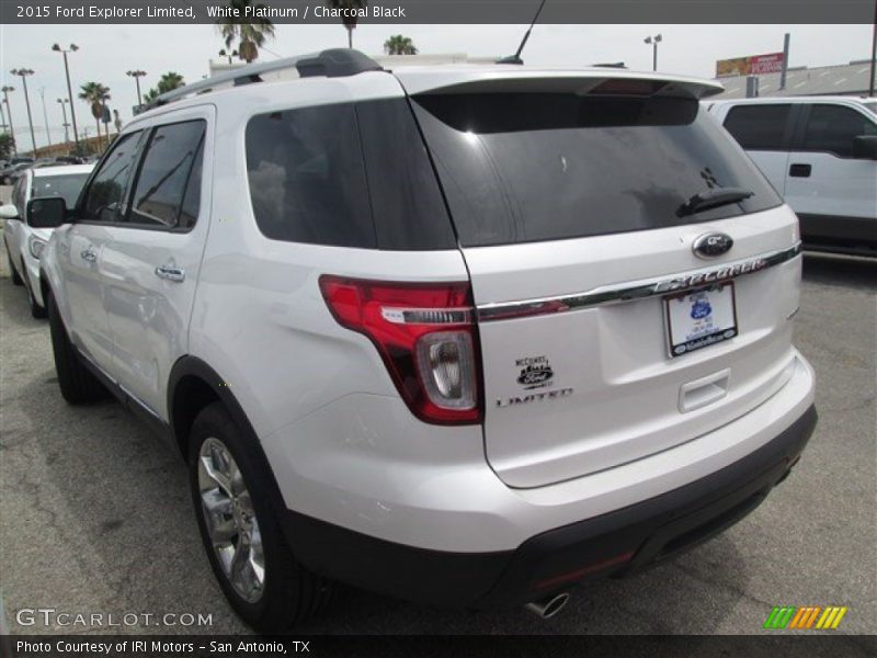 White Platinum / Charcoal Black 2015 Ford Explorer Limited