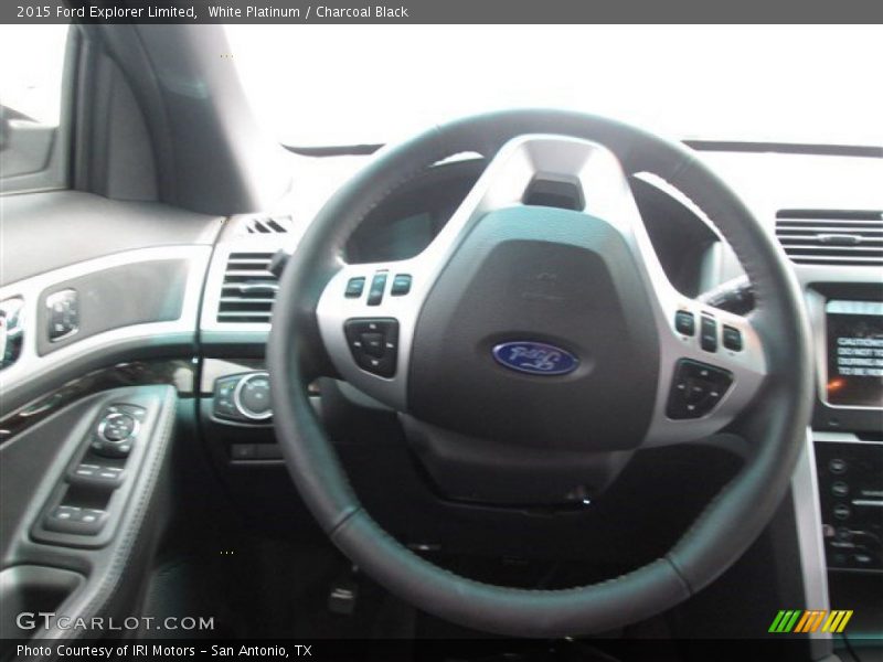 White Platinum / Charcoal Black 2015 Ford Explorer Limited