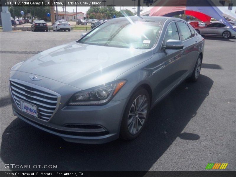Parisian Gray / Black 2015 Hyundai Genesis 3.8 Sedan