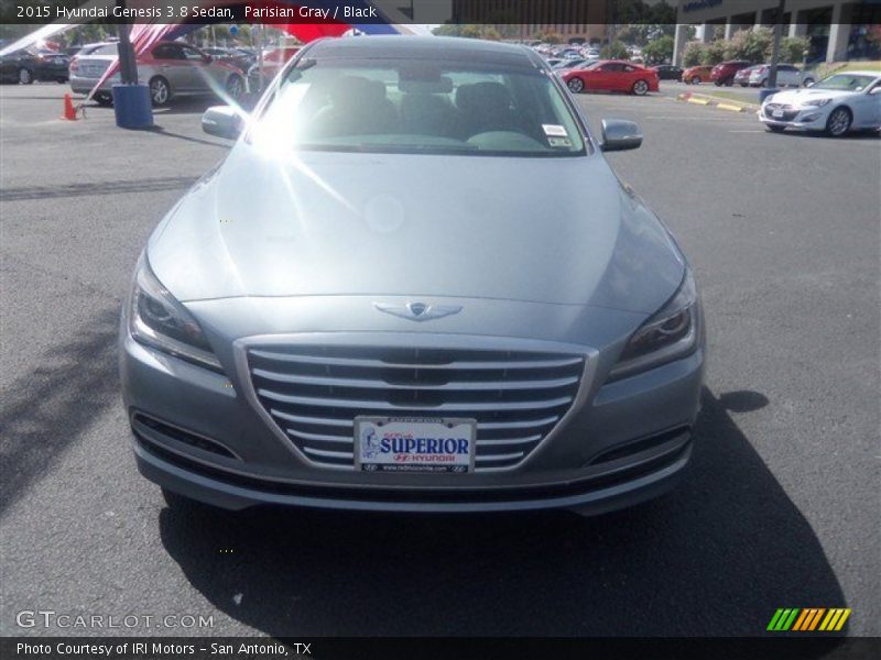 Parisian Gray / Black 2015 Hyundai Genesis 3.8 Sedan
