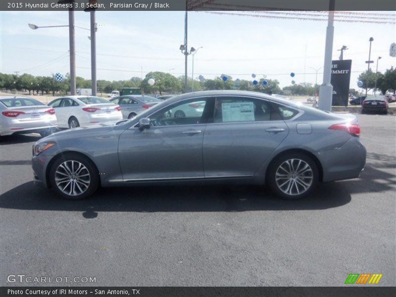 Parisian Gray / Black 2015 Hyundai Genesis 3.8 Sedan