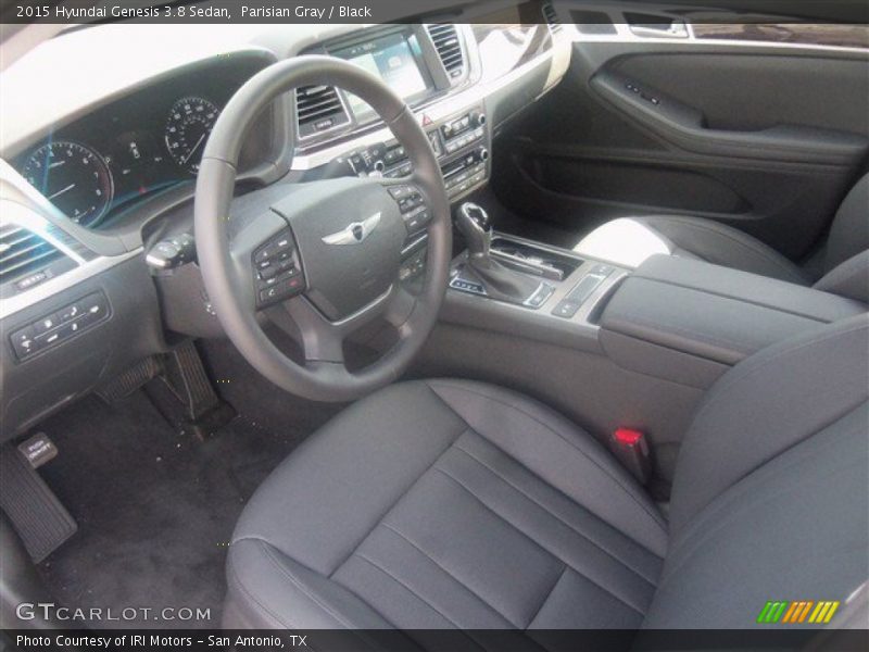 Parisian Gray / Black 2015 Hyundai Genesis 3.8 Sedan