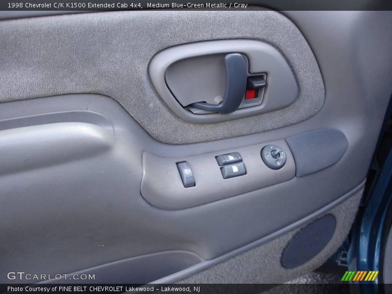 Medium Blue-Green Metallic / Gray 1998 Chevrolet C/K K1500 Extended Cab 4x4