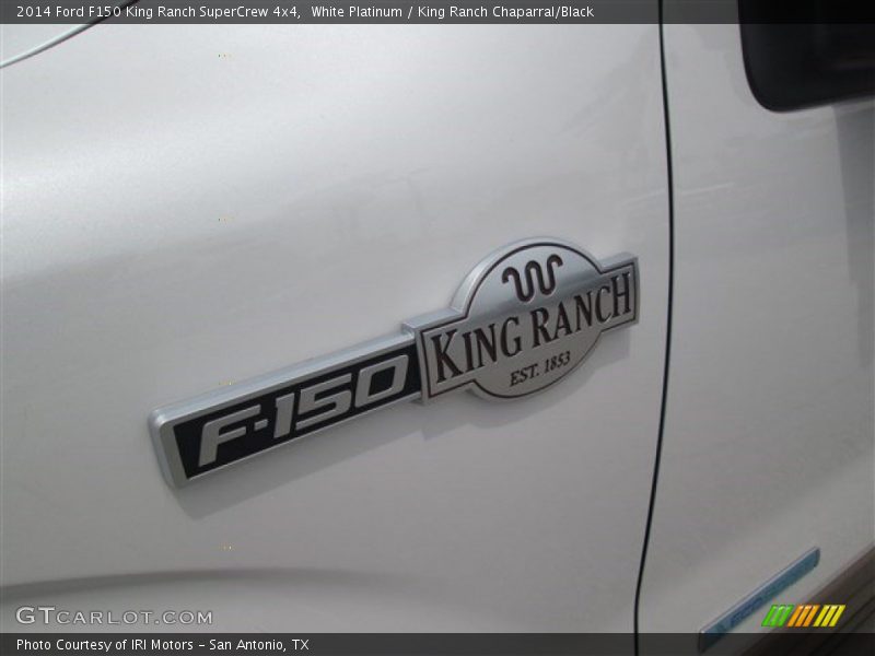 White Platinum / King Ranch Chaparral/Black 2014 Ford F150 King Ranch SuperCrew 4x4