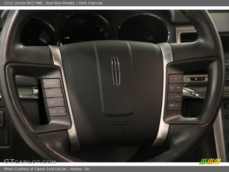 Steel Blue Metallic / Dark Charcoal 2012 Lincoln MKZ FWD