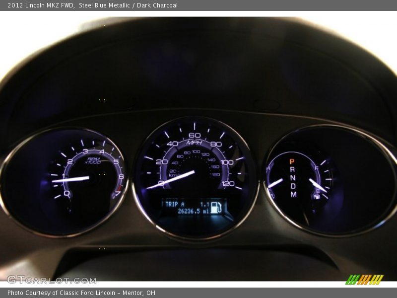 Steel Blue Metallic / Dark Charcoal 2012 Lincoln MKZ FWD