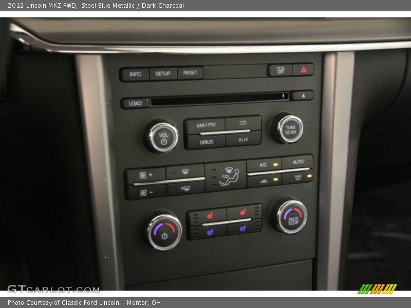 Steel Blue Metallic / Dark Charcoal 2012 Lincoln MKZ FWD