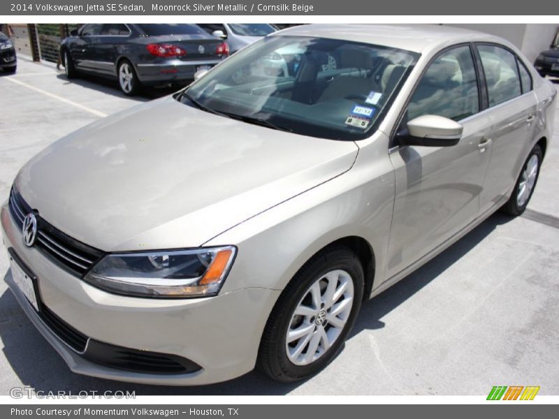 Moonrock Silver Metallic / Cornsilk Beige 2014 Volkswagen Jetta SE Sedan