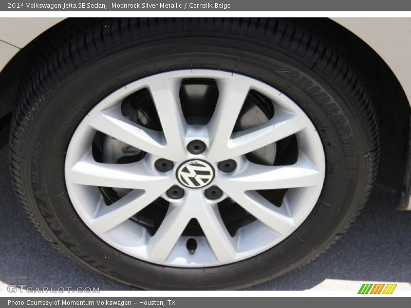 Moonrock Silver Metallic / Cornsilk Beige 2014 Volkswagen Jetta SE Sedan