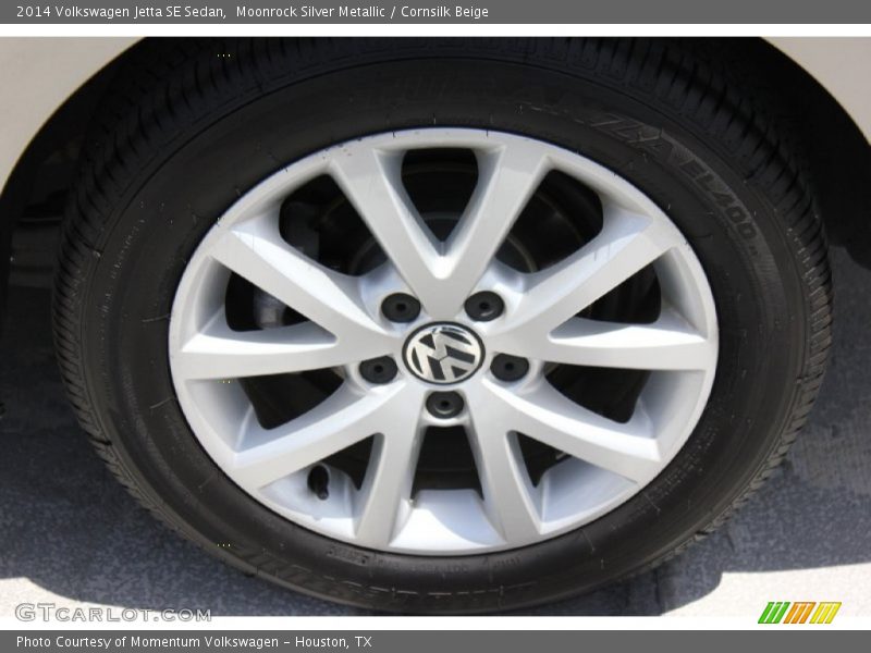 Moonrock Silver Metallic / Cornsilk Beige 2014 Volkswagen Jetta SE Sedan