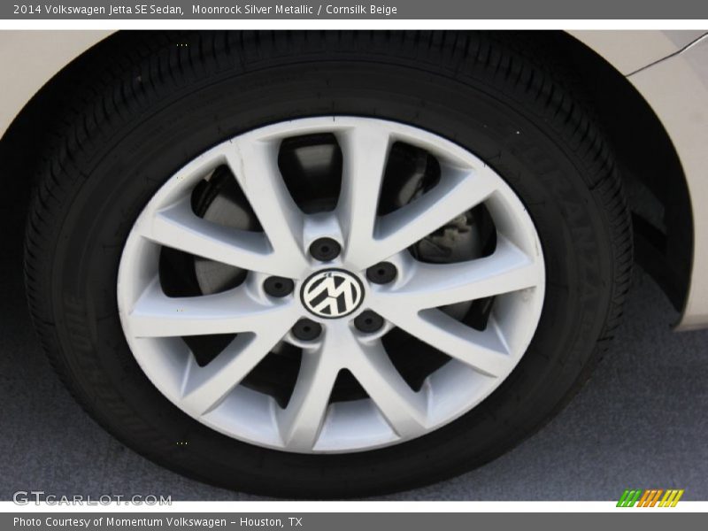 Moonrock Silver Metallic / Cornsilk Beige 2014 Volkswagen Jetta SE Sedan