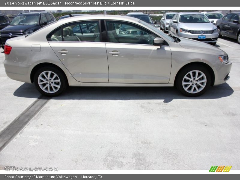 Moonrock Silver Metallic / Cornsilk Beige 2014 Volkswagen Jetta SE Sedan