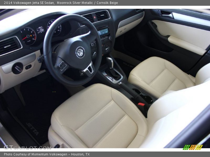 Moonrock Silver Metallic / Cornsilk Beige 2014 Volkswagen Jetta SE Sedan