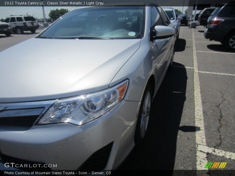 Classic Silver Metallic / Light Gray 2012 Toyota Camry LE