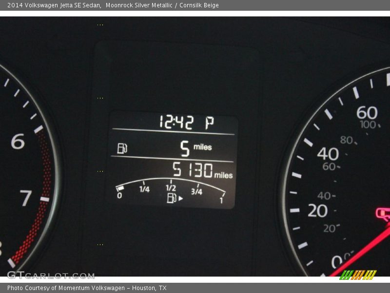 Moonrock Silver Metallic / Cornsilk Beige 2014 Volkswagen Jetta SE Sedan