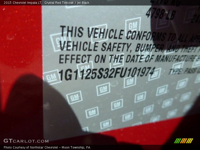 Crystal Red Tintcoat / Jet Black 2015 Chevrolet Impala LT